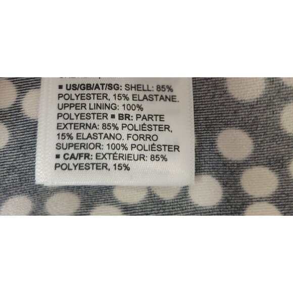 Lark & Ro women's puff sleeve fit & flare dress ruffles polka dots Size 2 - Picture 12 of 12